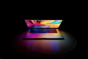 Rainbow laptop
