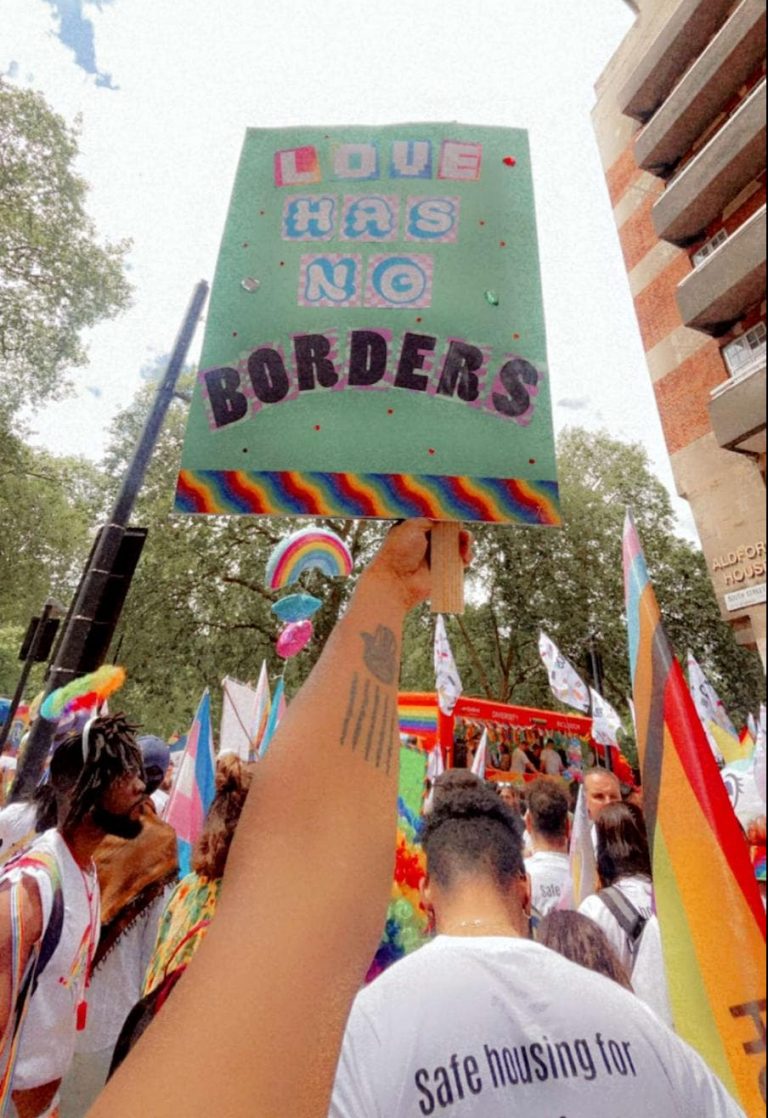 Love has no borders banner
